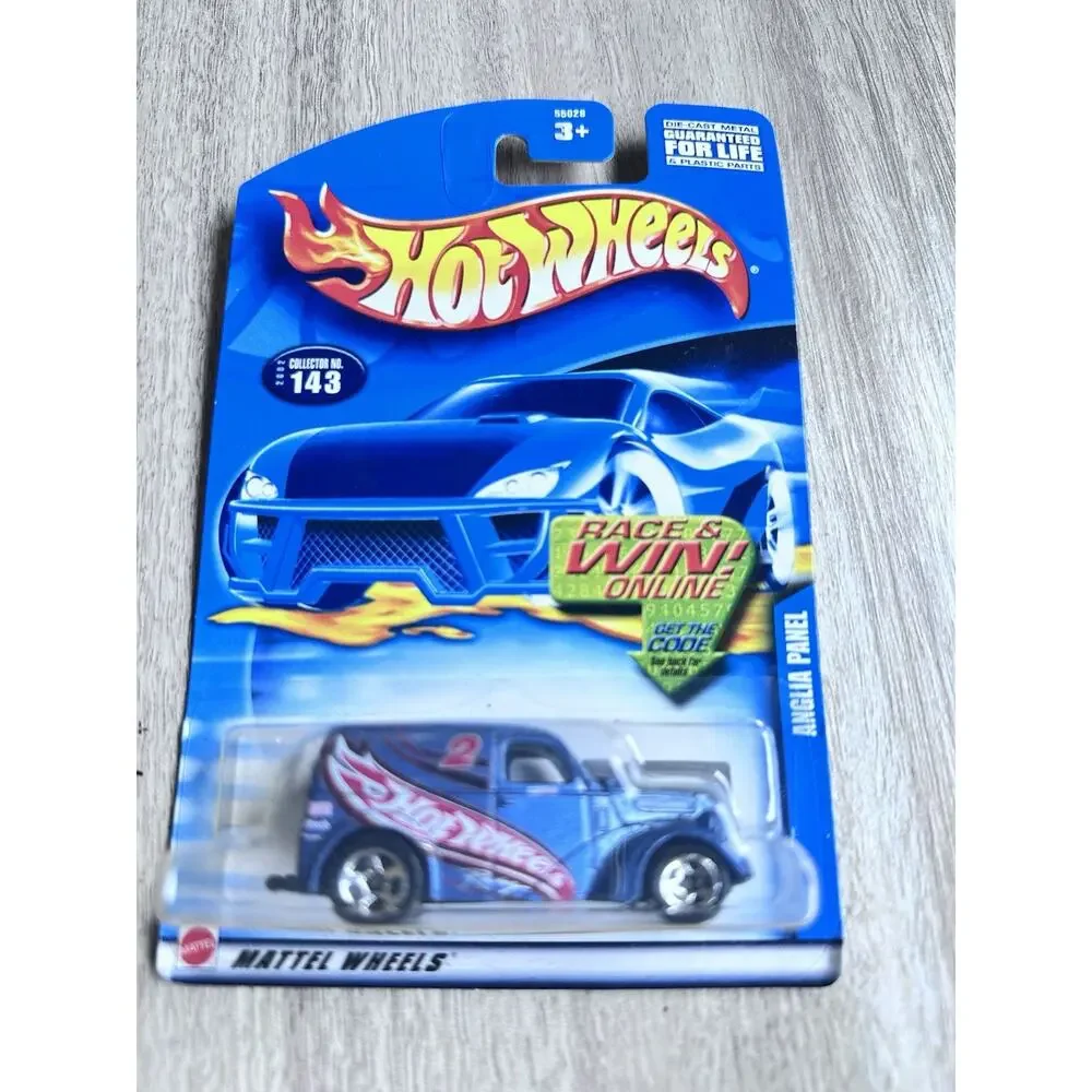 2002 Hot Wheels Anglia Panel #143 Truck Blue Card Mainline Series Blue New H61